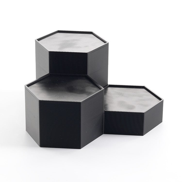 Star Wars 3D Printed Hexagon Display Stand system – 6"  black series Figures