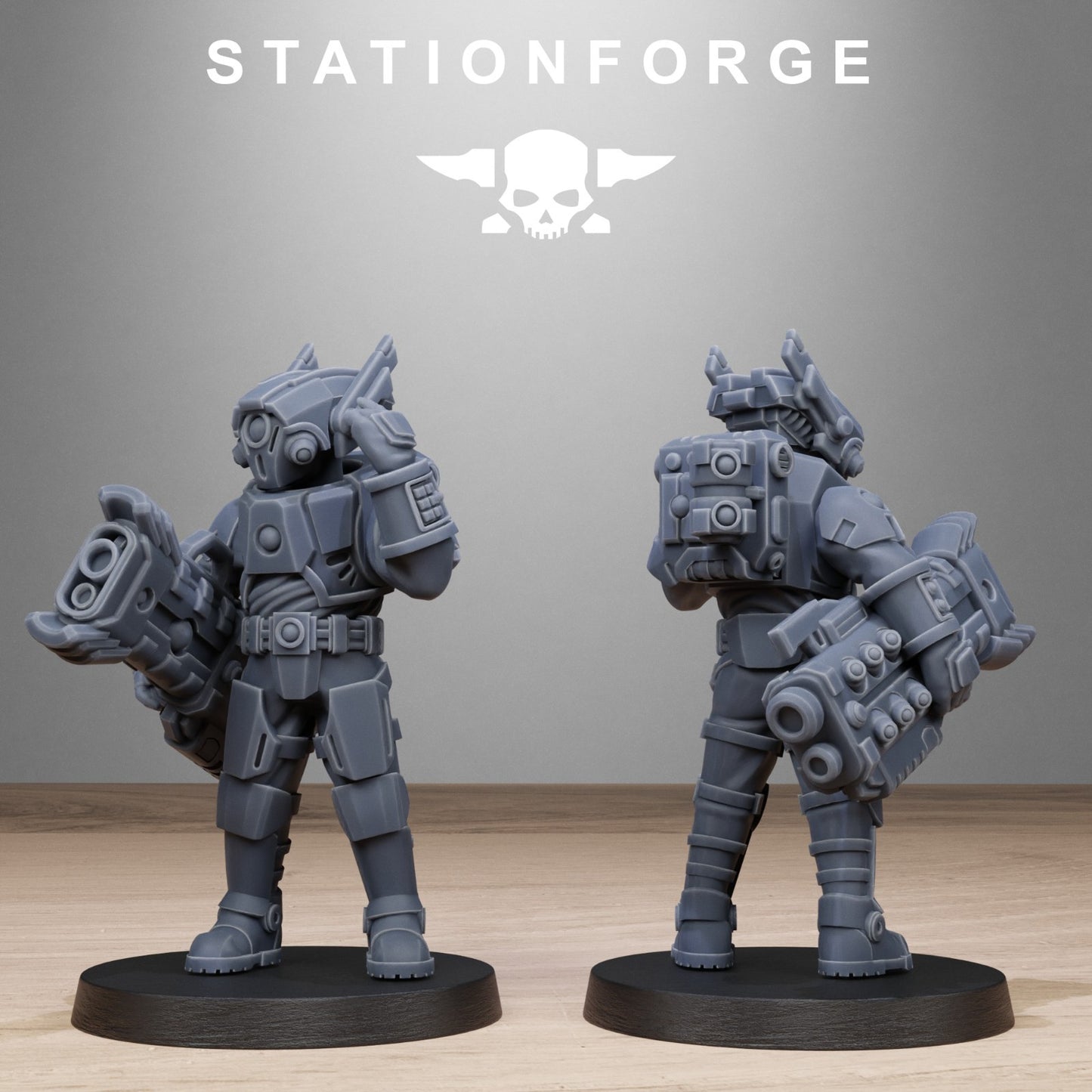 Tarion heavy infantry from Station Forge 32mm. FREE BASE