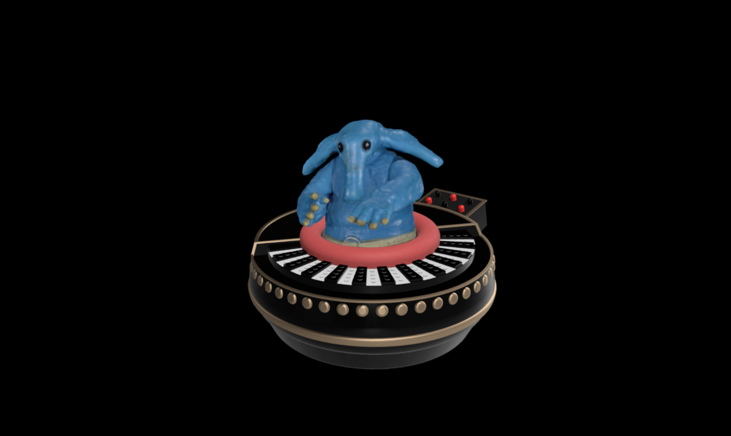3D Printed Max Rebo Figure and Organ 3.75" & 6" BOBF