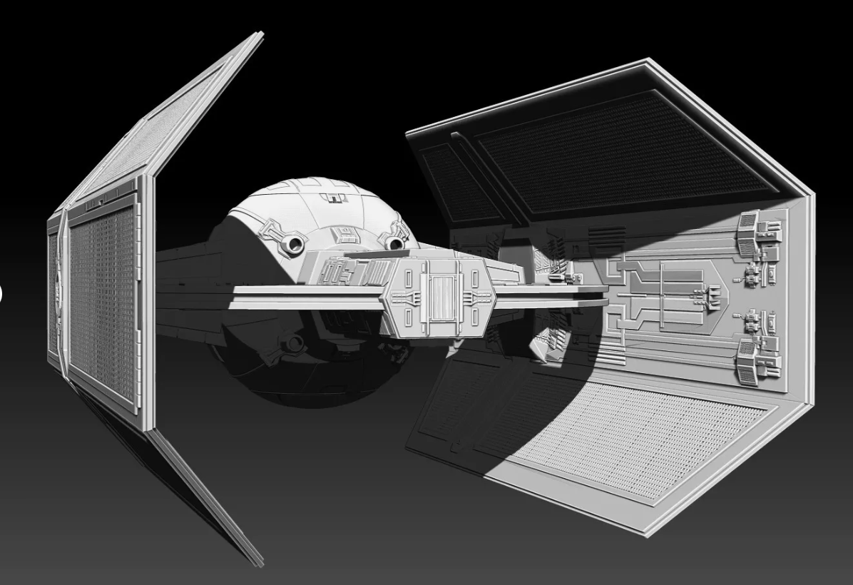 Star Wars Tie Advanced X1 for 3.75" Figure Scale Diorama