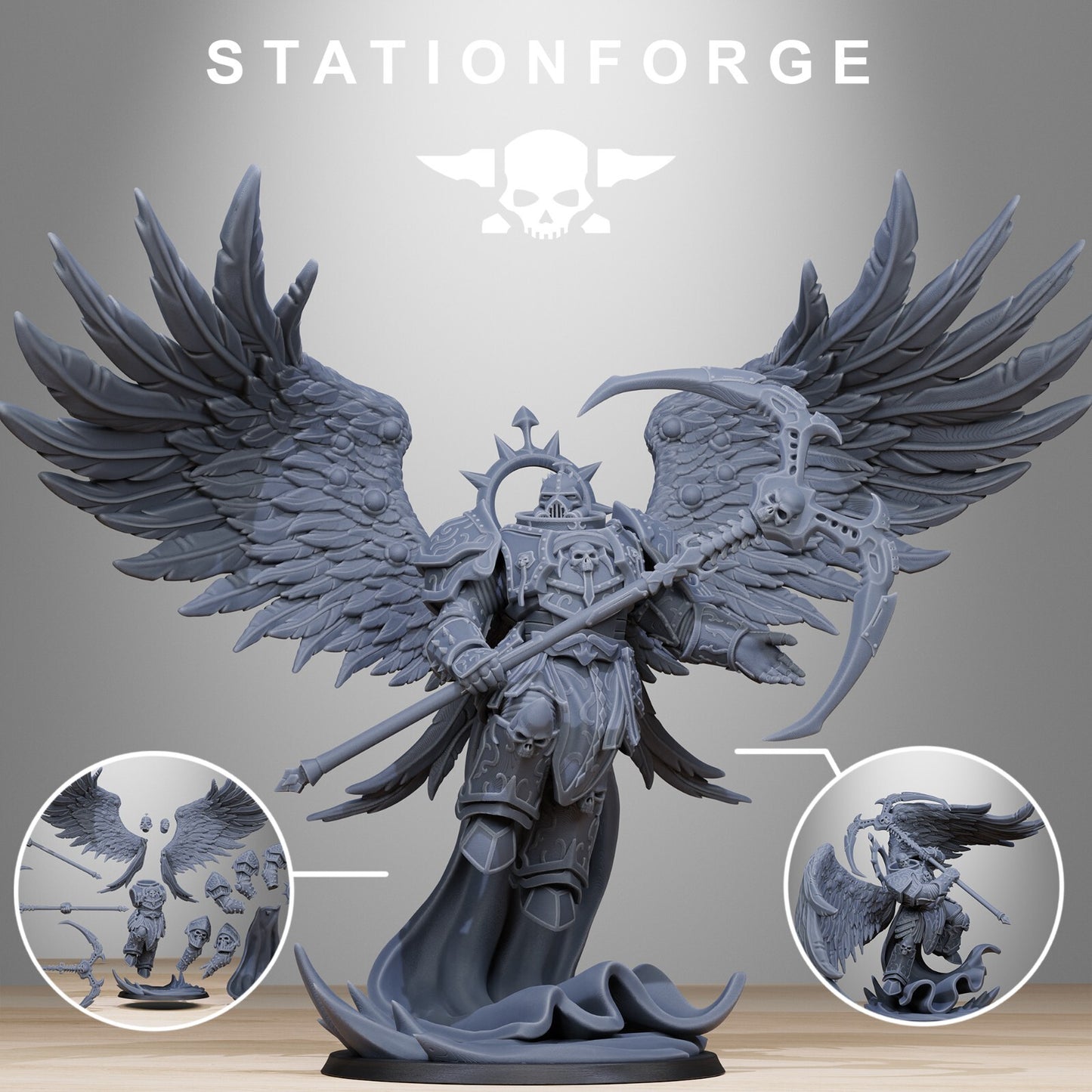 Corrupted Archon Angel (Pose 2) From Stationforge | INC BASE | FREE POST
