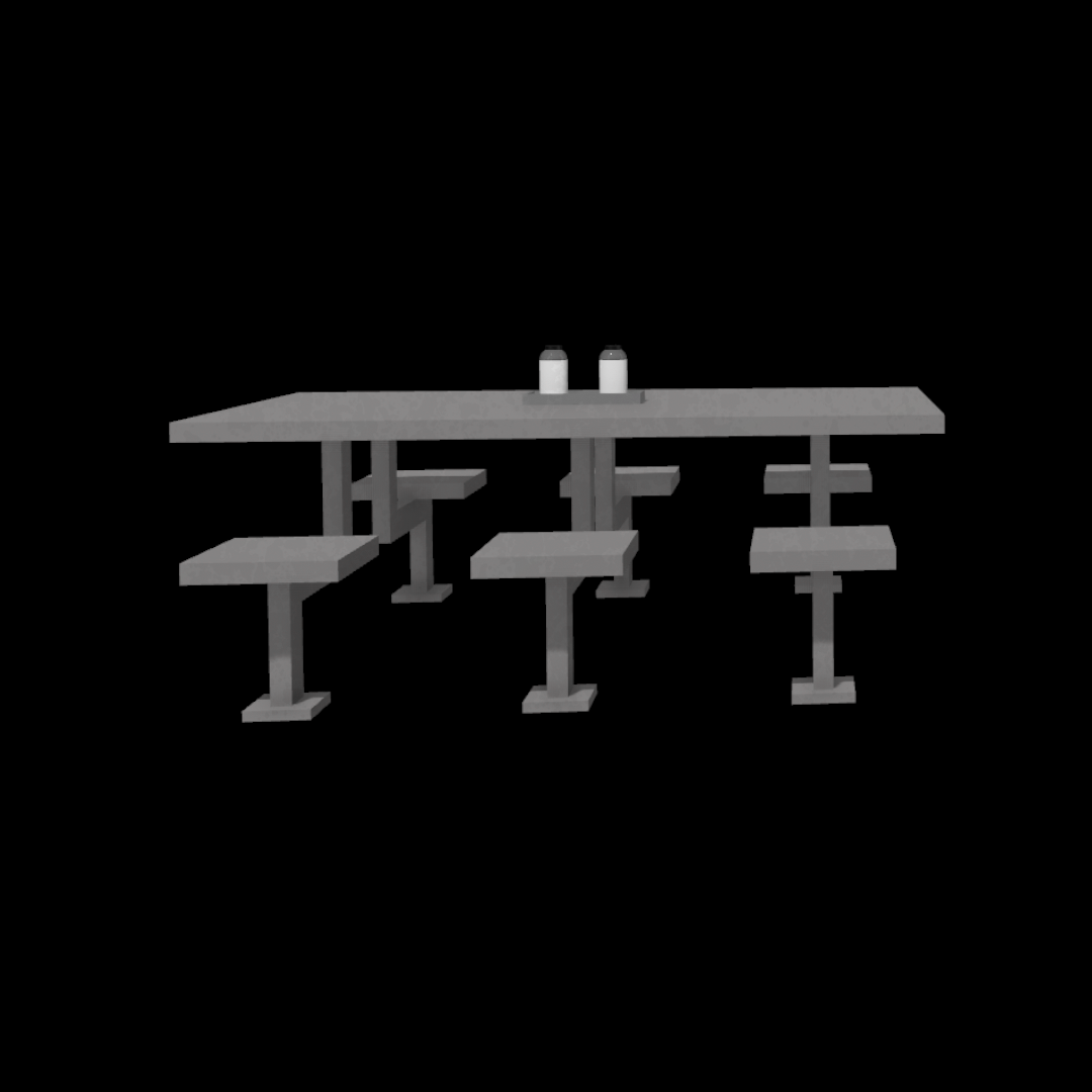 3D Printed imperial Mess Hall Tables (Morak) For 3.75" Star Wars figures