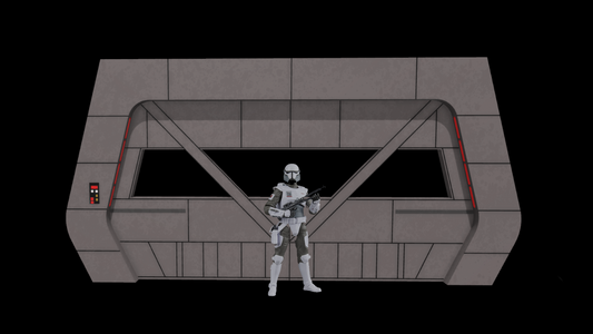 3D Printed Imperial Base Door (Mandalore) for 3.75" 6" and 12" Figures