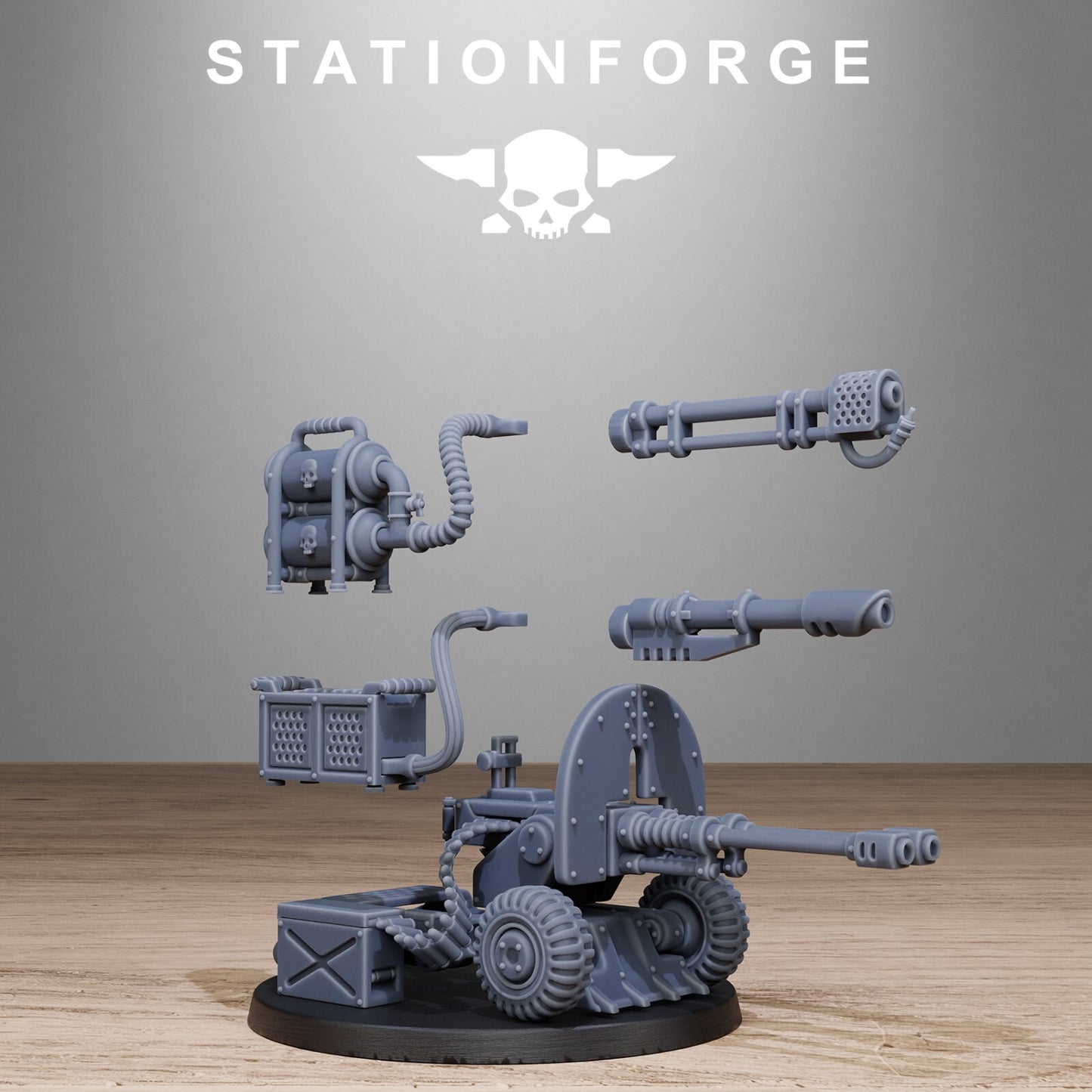 GrimGuard Battle Weapons From StationForge Inc Bases and Post