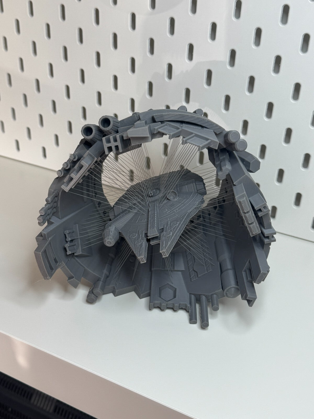 Suspended Millenium Falcon Diorama 3d Printed model