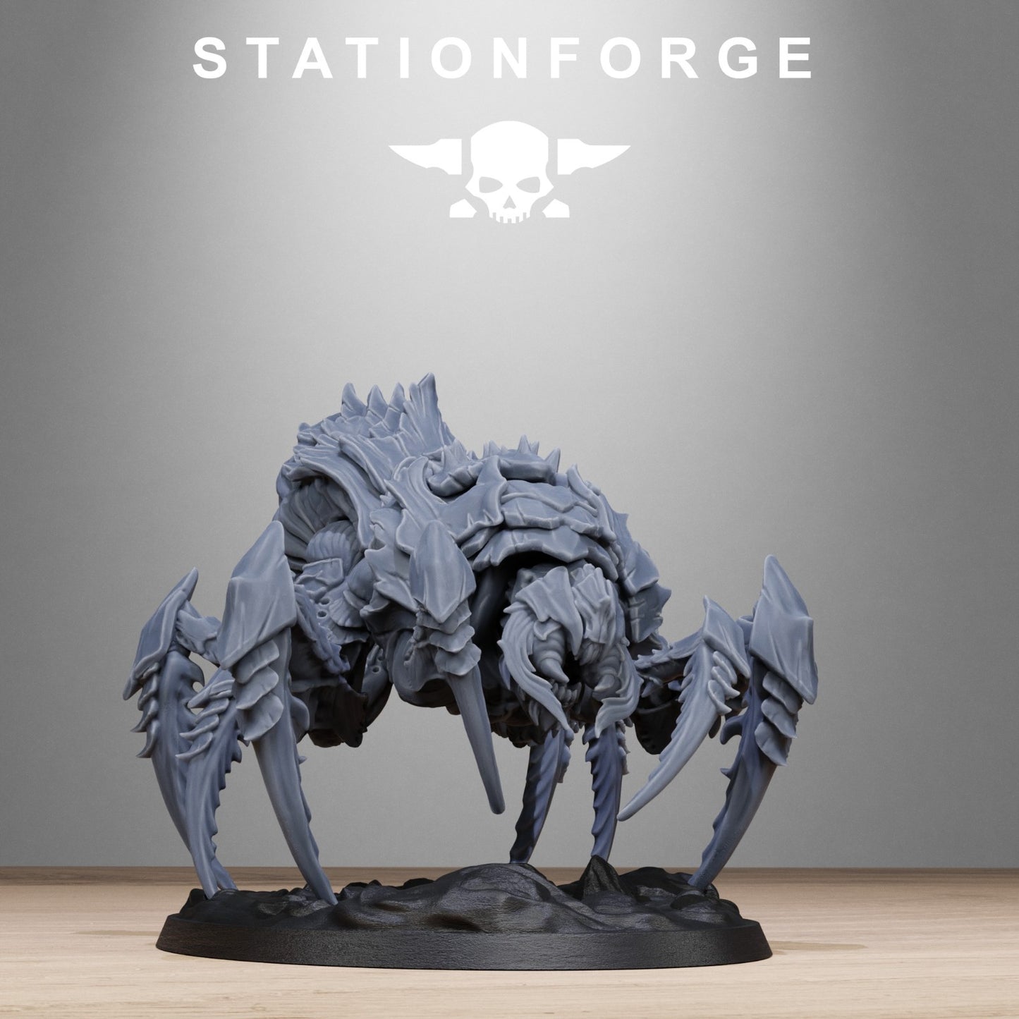 Xenarid spider beasts (2) from Station Forge 32mm. FREE BASE