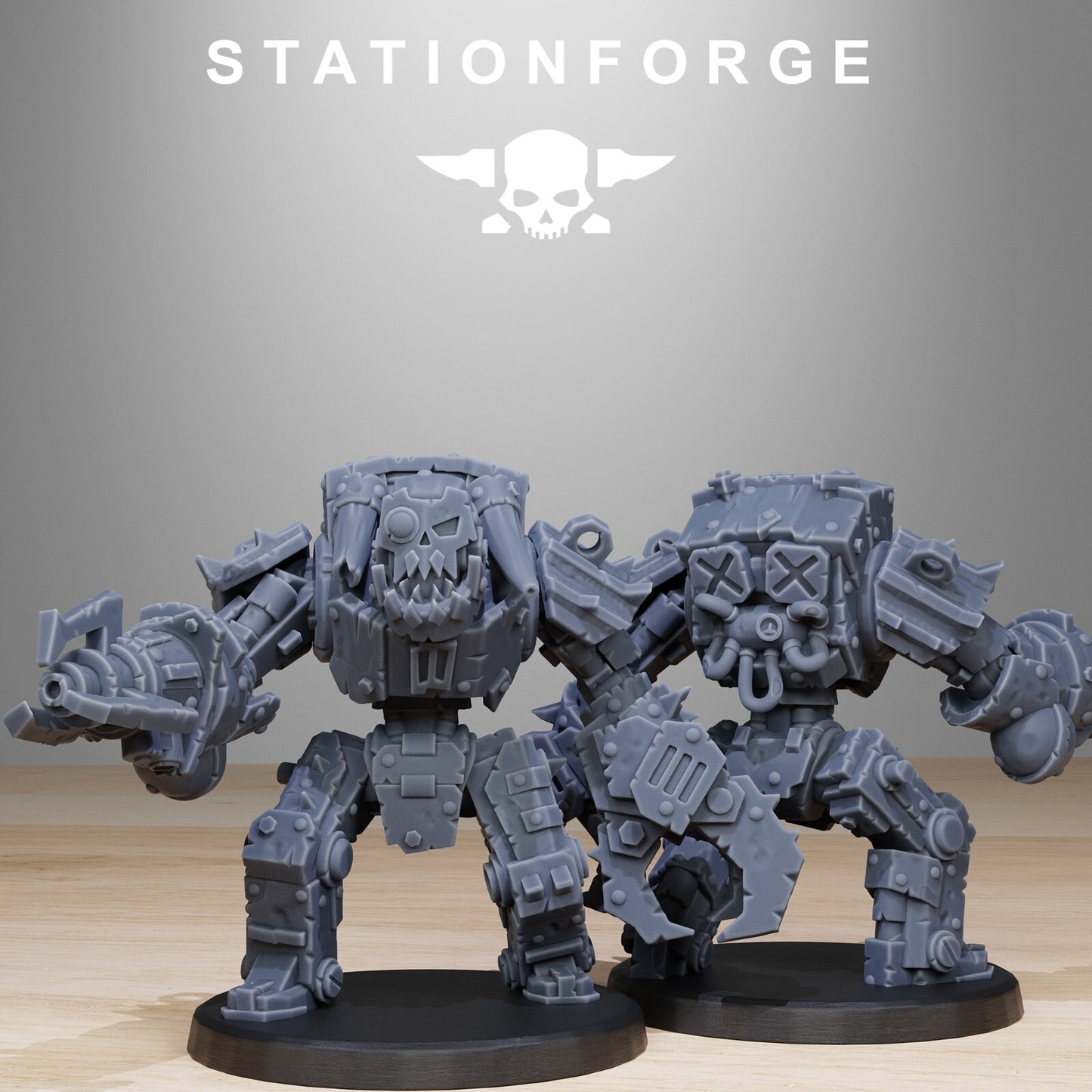 Orkaz Bots Infantry Miniatures - Station Forge