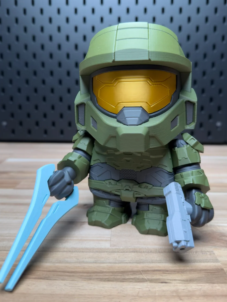 3D Printed Halo Master Chunk Kit Figure