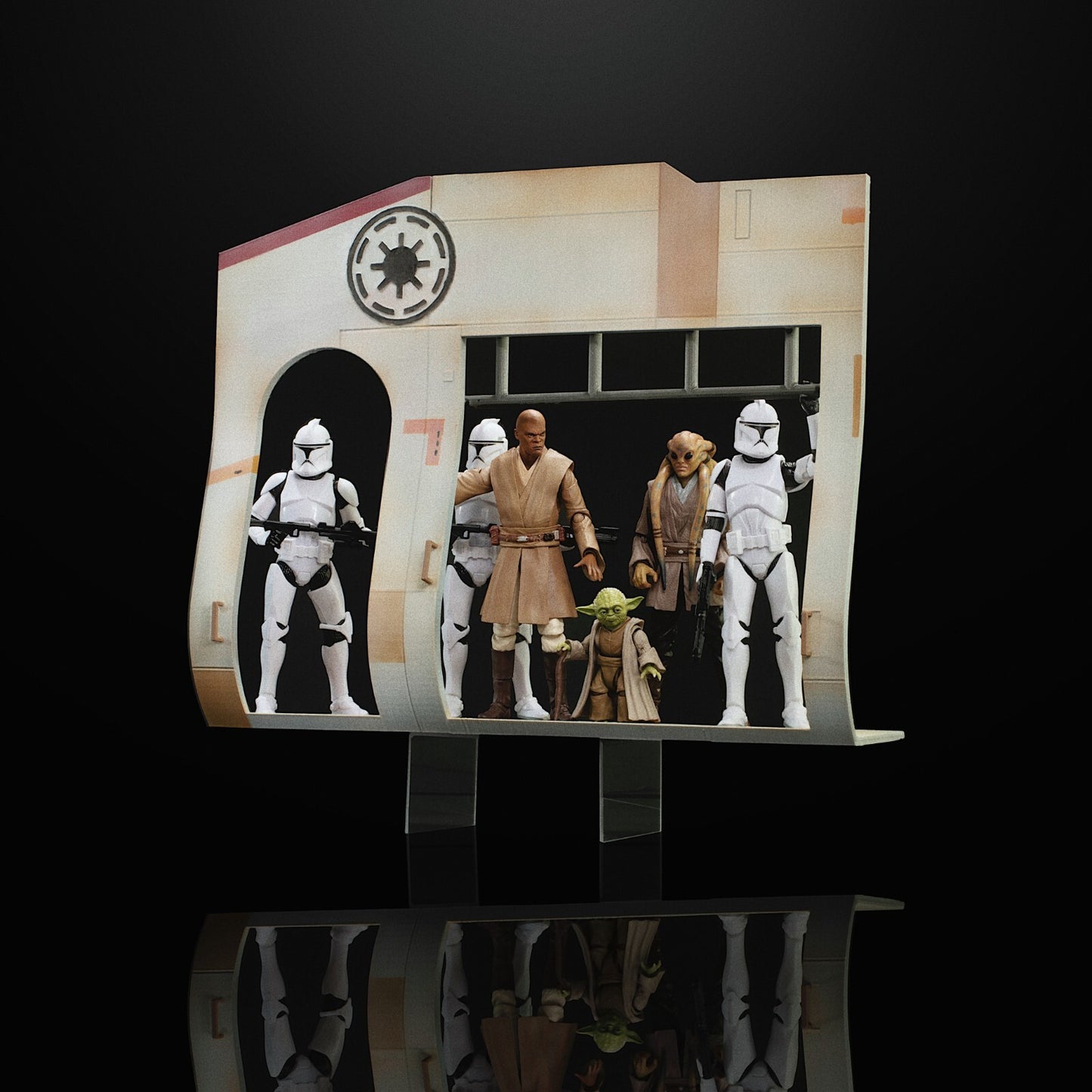 3D Printed LAAT Diorama for 3.75" & 6" Star Wars Figures