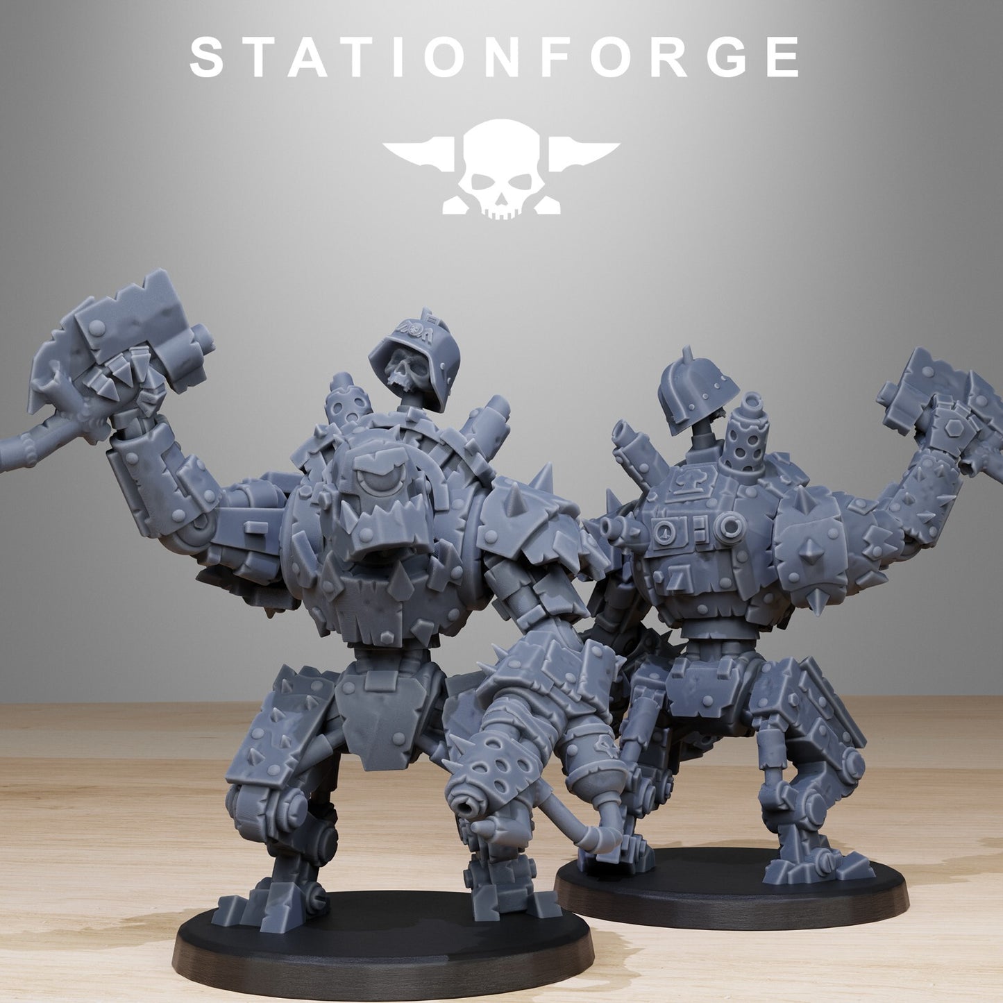Orkaz Bots Infantry Miniatures - Station Forge