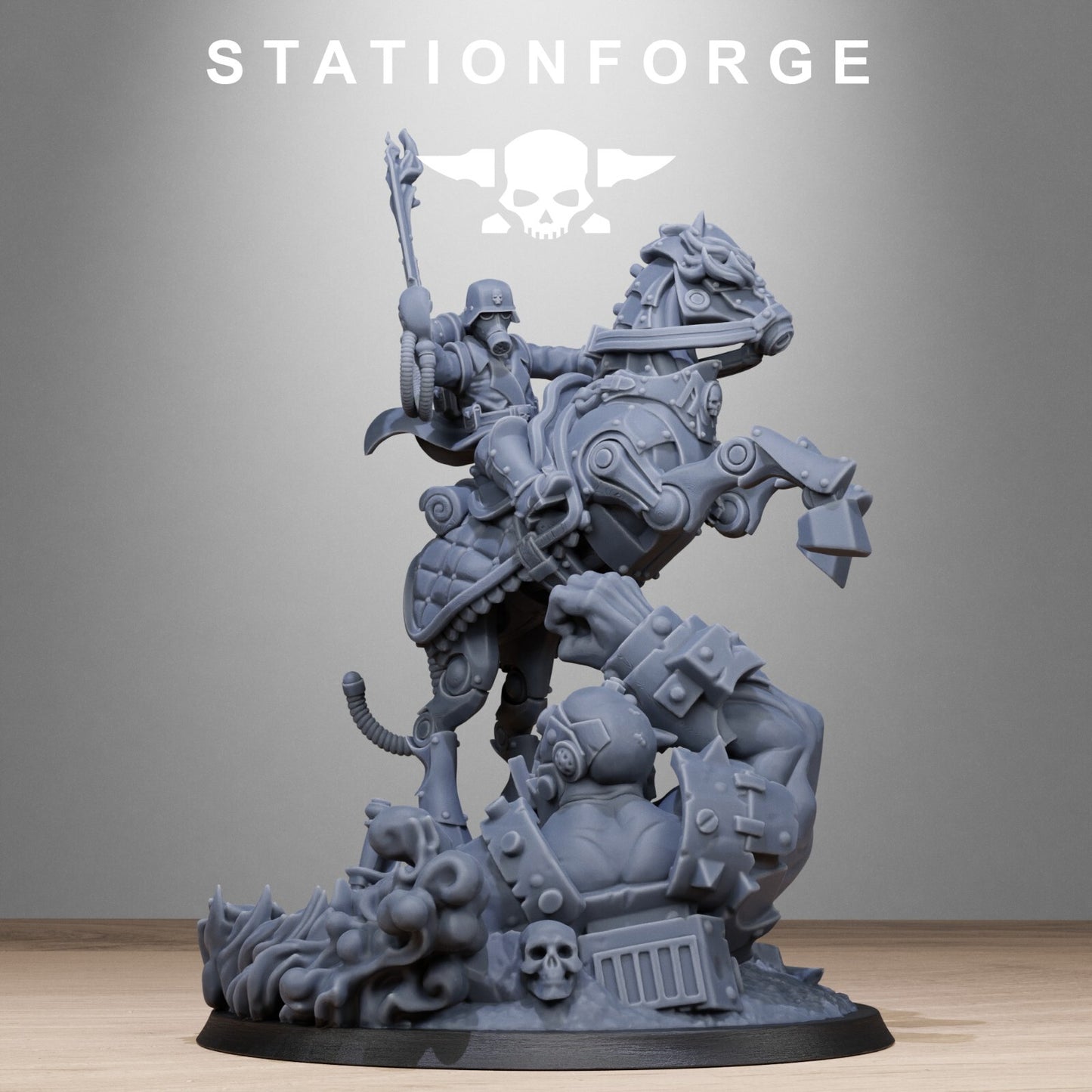 GRIMGUARD OFFICER HORSEMAN From Station Forge INC BASE