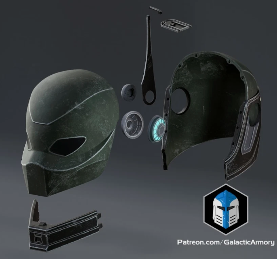 Starwars Clone Assassin Helmet 3D Printed RAW Kit