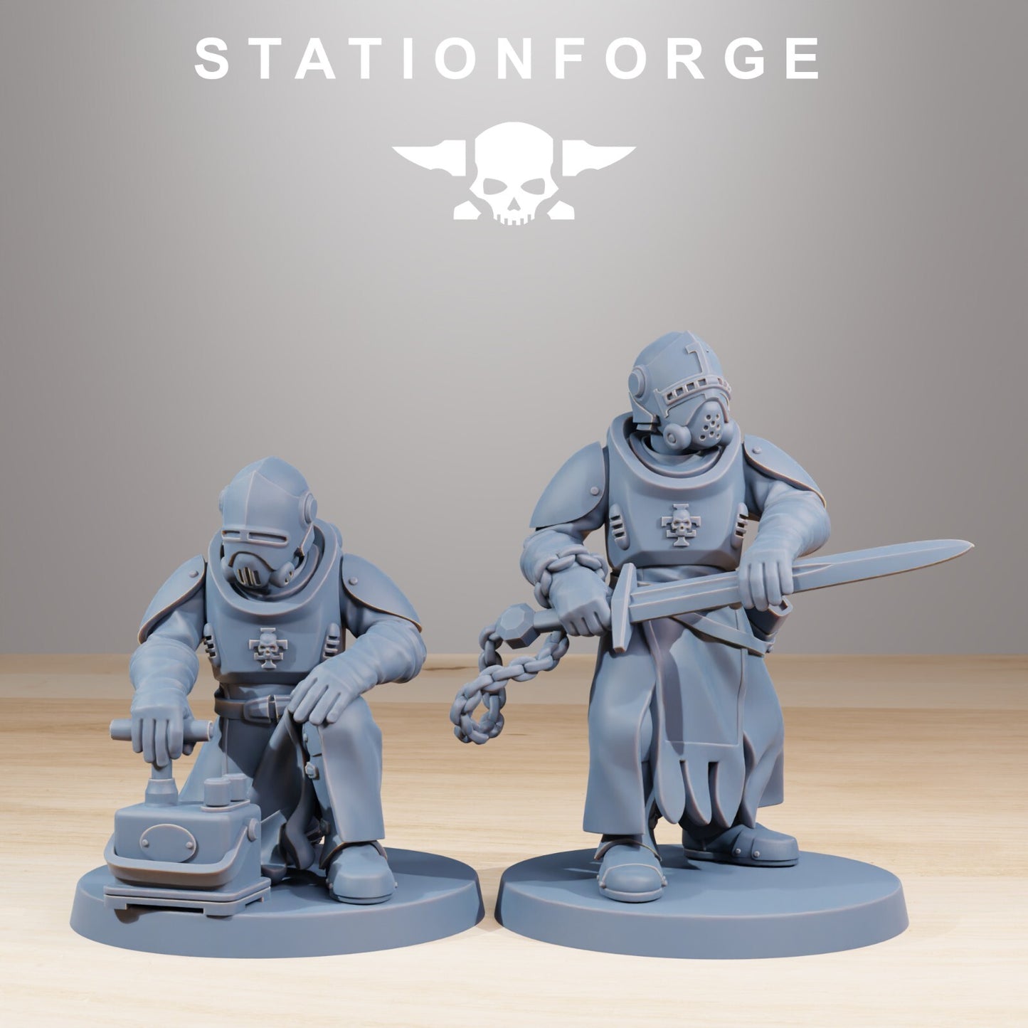 Royal Guard Templars Miniatures from Station Forge Inc Bases