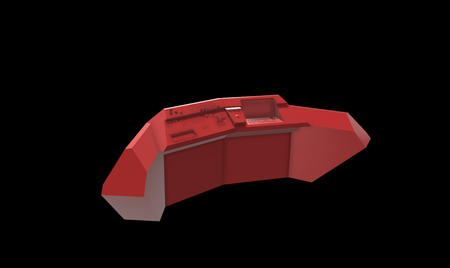 3D Printed ISB Office Desk For 3.75" & 6" Star Wars figures