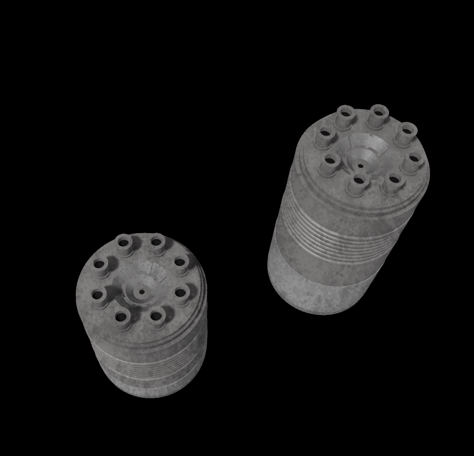 3D Printed Jabbas entrance barrels for 3.75"  and 6" Star Wars figures