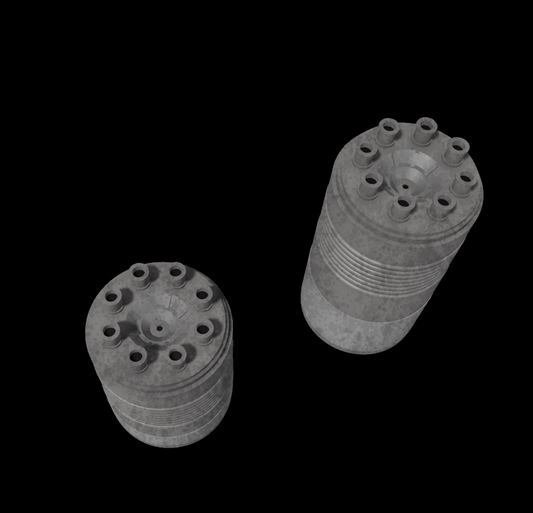 3D Printed Jabbas entrance barrels for 3.75"  and 6" Star Wars figures