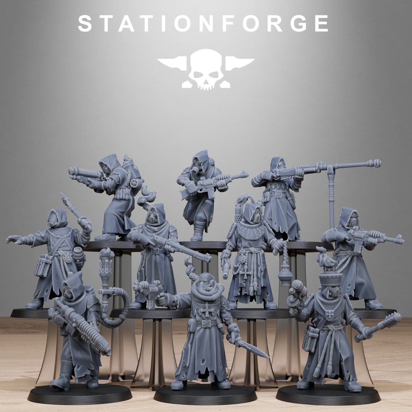 Scavenger Sanctum Infantry from Station Forge 32mm. FREE BASES & POST