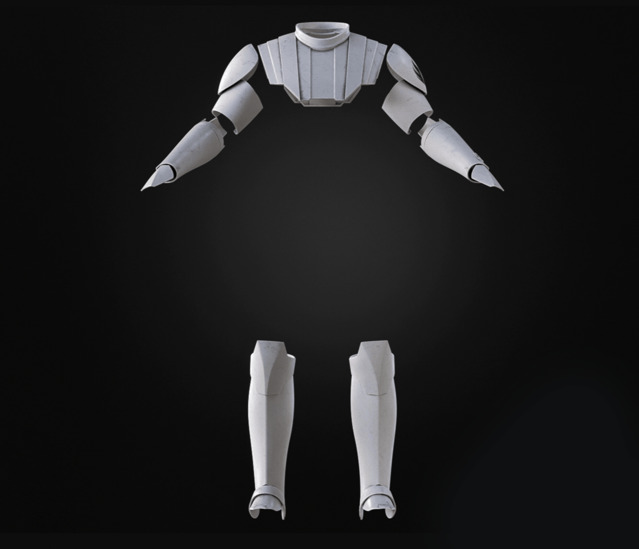 Star Wars General Kenobi Clone Wars Inspired 3D Printed Raw, unpainted Armour