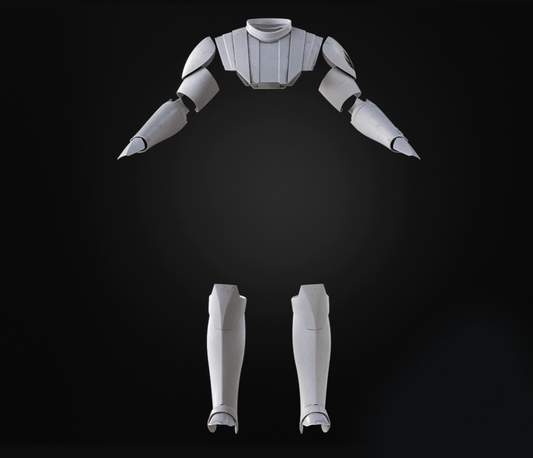 Star Wars General Kenobi Clone Wars Inspired 3D Printed Raw, unpainted Armour