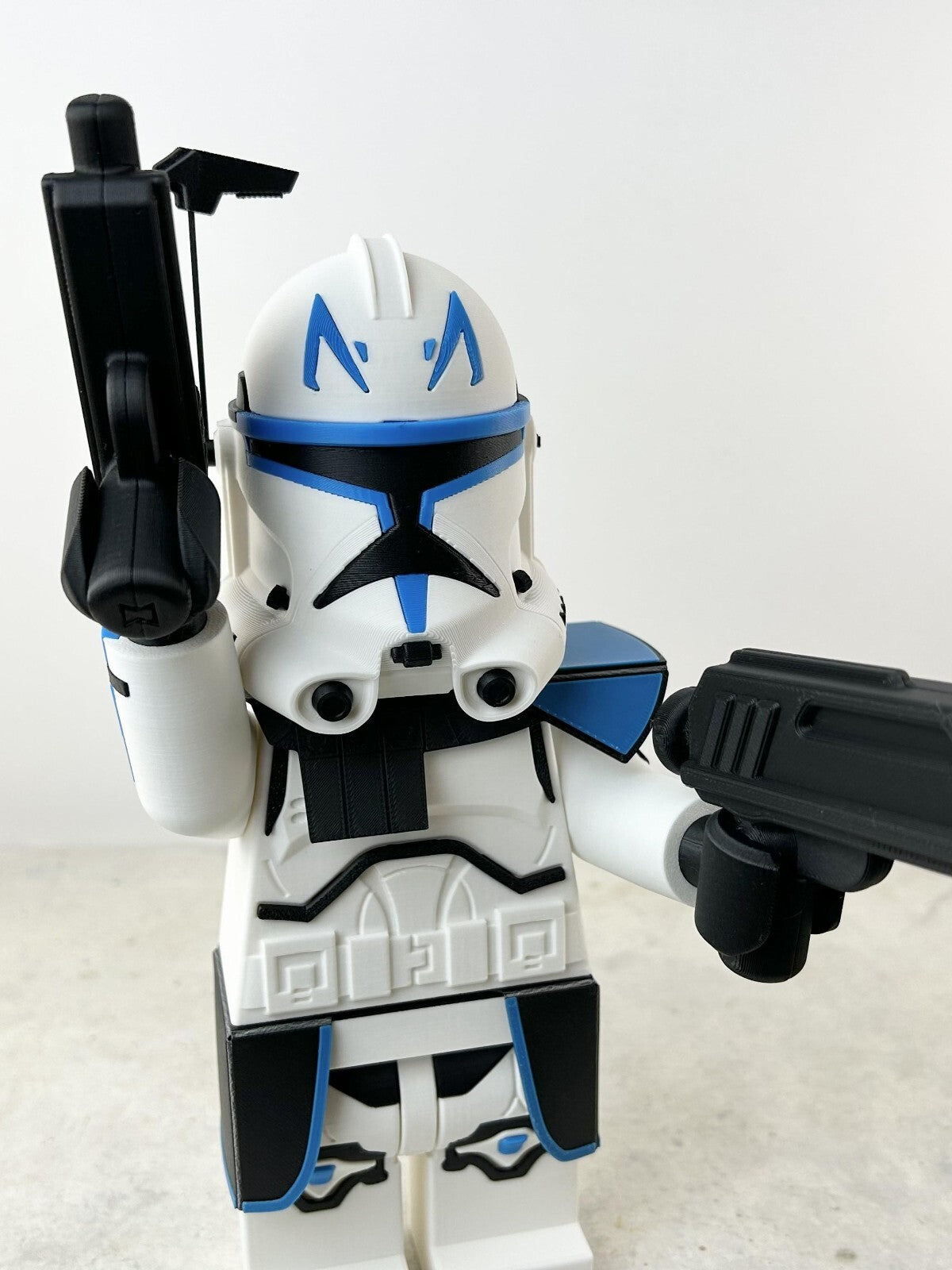 3D Printed. 9" Brick inspired Deluxe Captain Rex Figure
