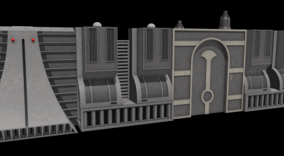 Coruscant Street Shelf Diorama for 3.75 in (1:18) Figure