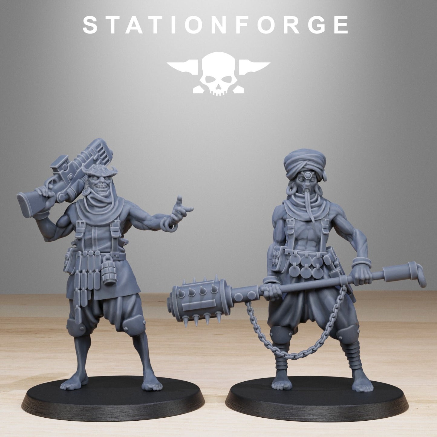 Corrupted Guard Lechers Miniatures - Station Forge Wargaming Figures