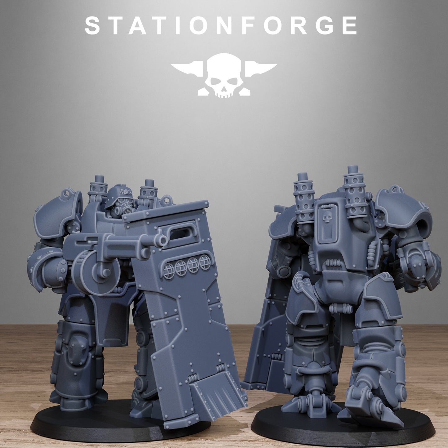 The GrimGuard Power Armoured Squad from Station Forge 40mm INC BASES + FREE POST