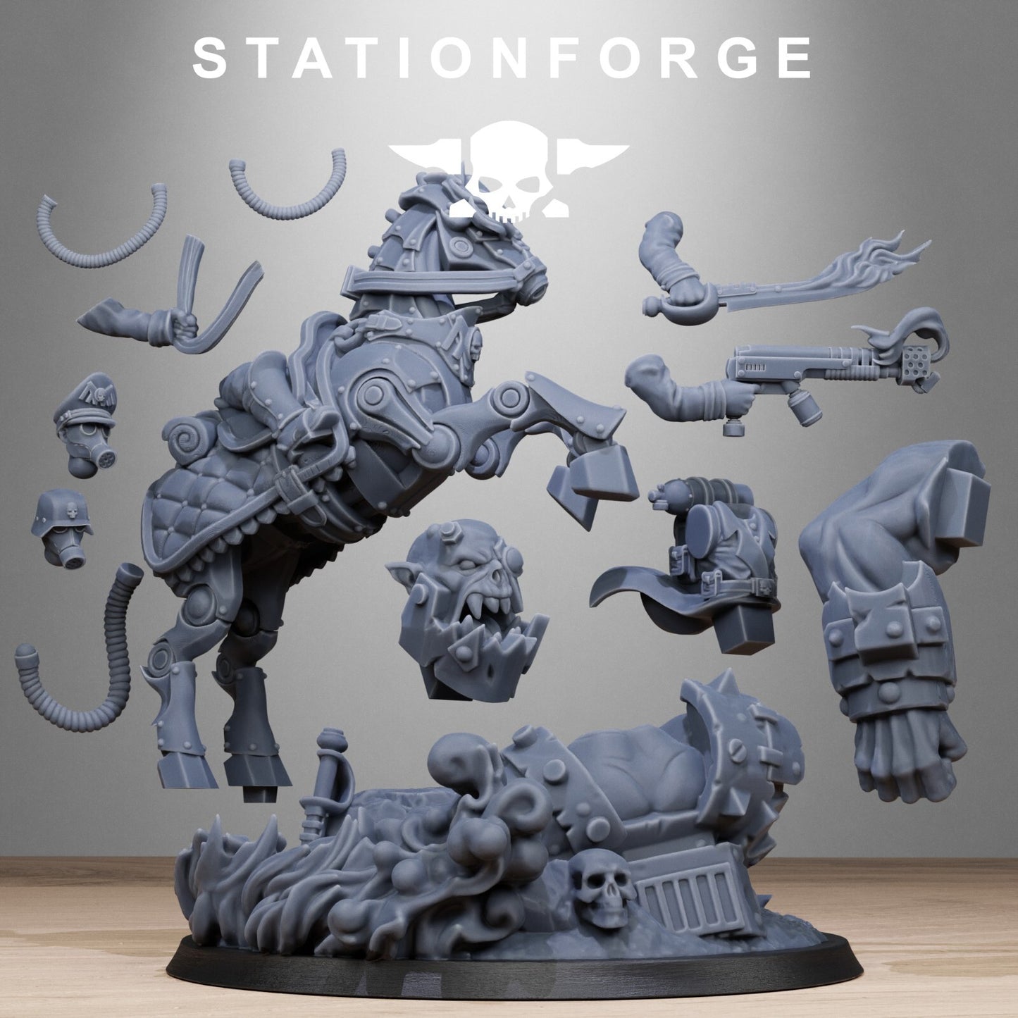 GRIMGUARD OFFICER HORSEMAN From Station Forge INC BASE