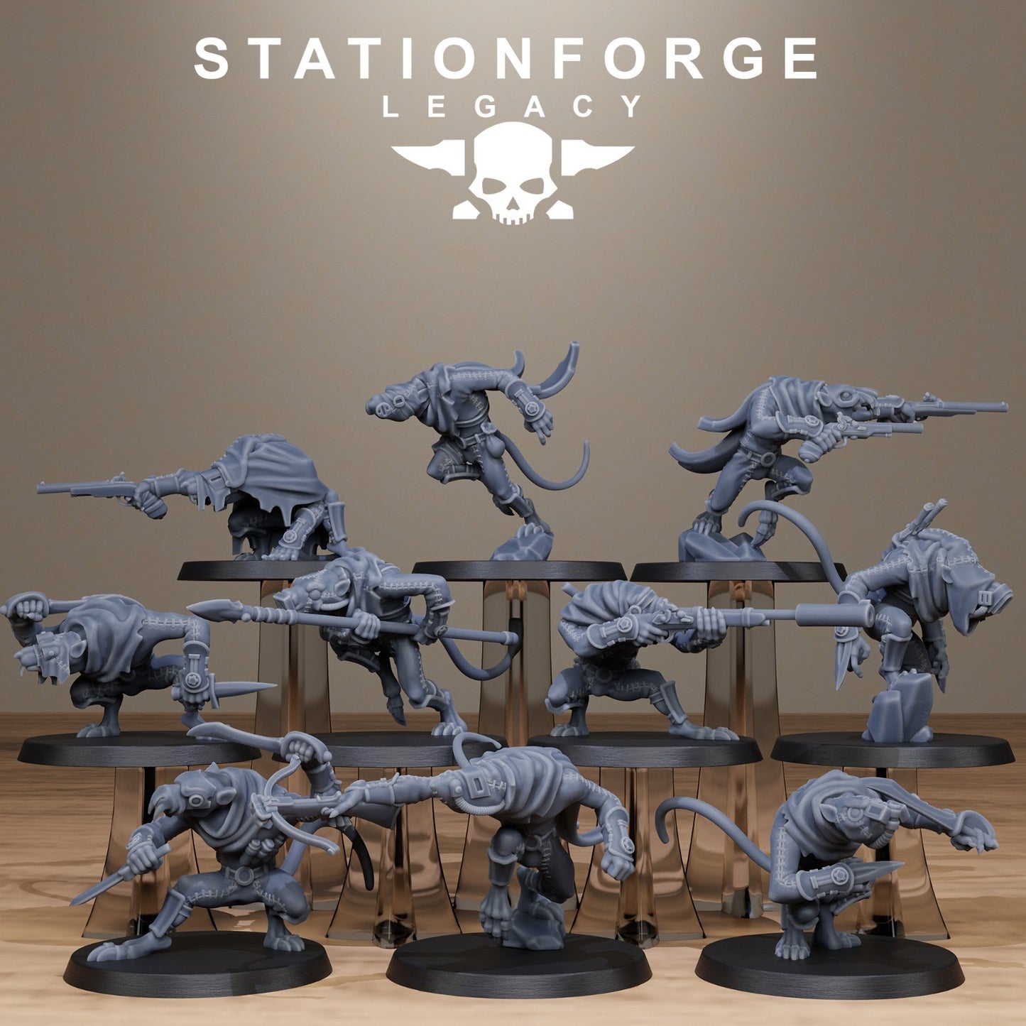 Rotfang Assassins from Station Forge Legacy 32mm. FREE BASES & POST