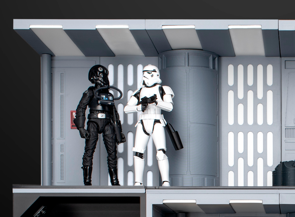 Star Wars 3D Printed Death Star Stackers Dio system for Black Series 6" Figures