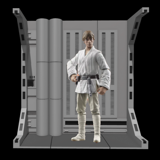 3D Printed Death Star Corridor 4 Diorama for 3.75" Or 6" Figures