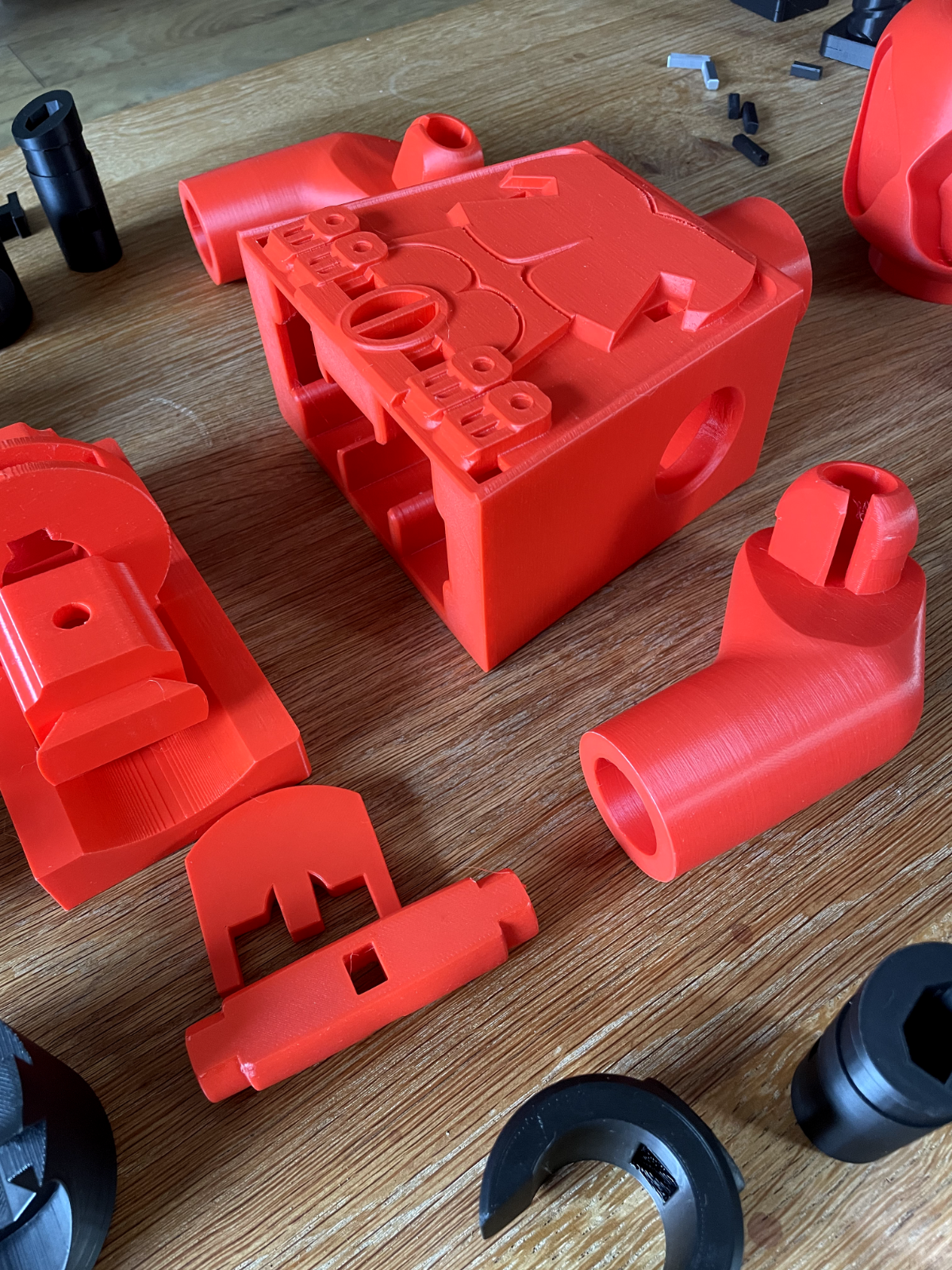 3D Printed. 9" Brick inspired Deluxe Deadpool Figure