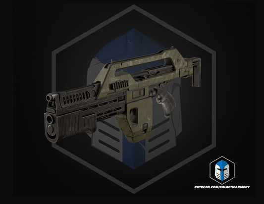 Aliens Custom 3D Printed M41A Pulse  Blaster Replica Prop 1:1