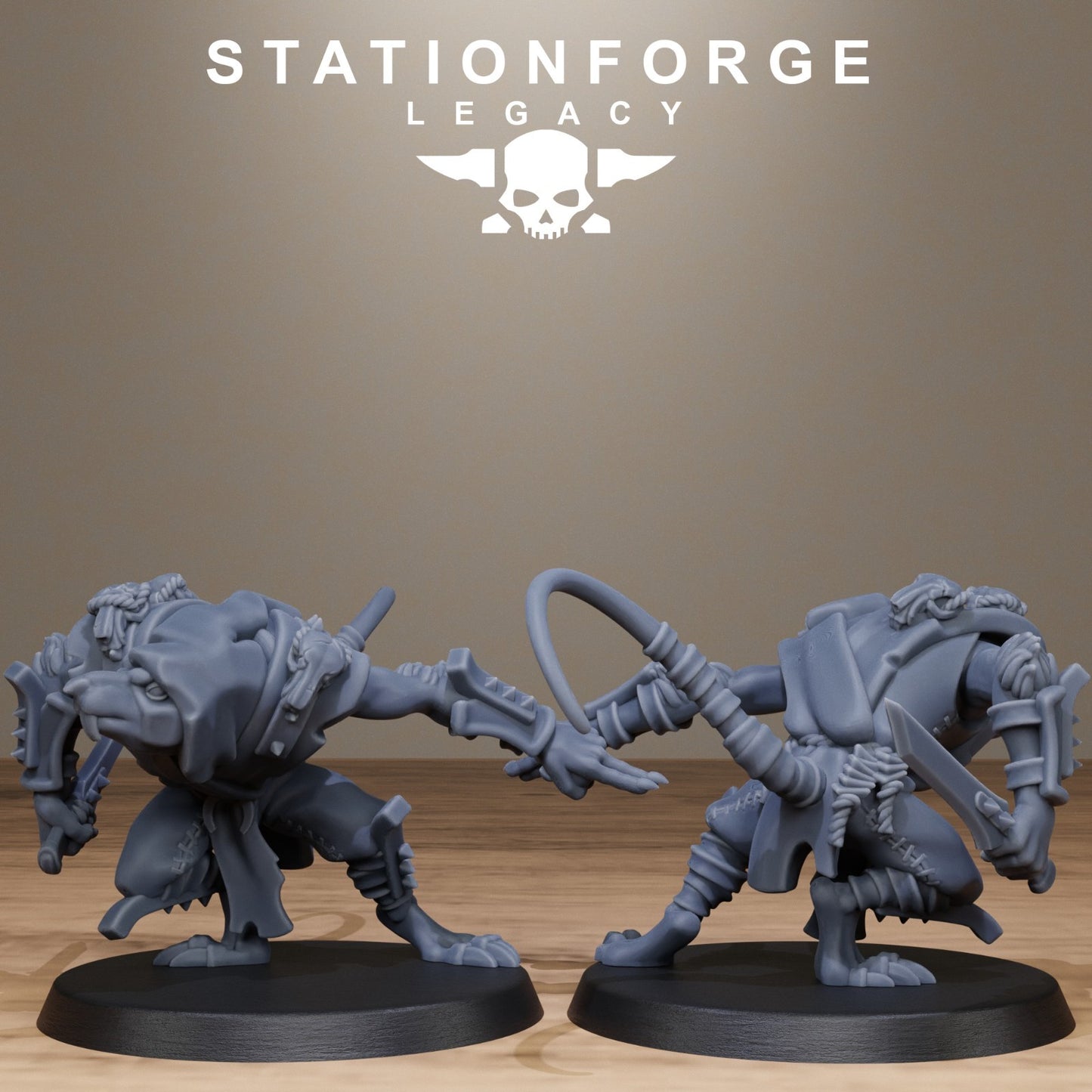 Rotfang Ninjas from Station Forge Legacy 32mm. INC BASES