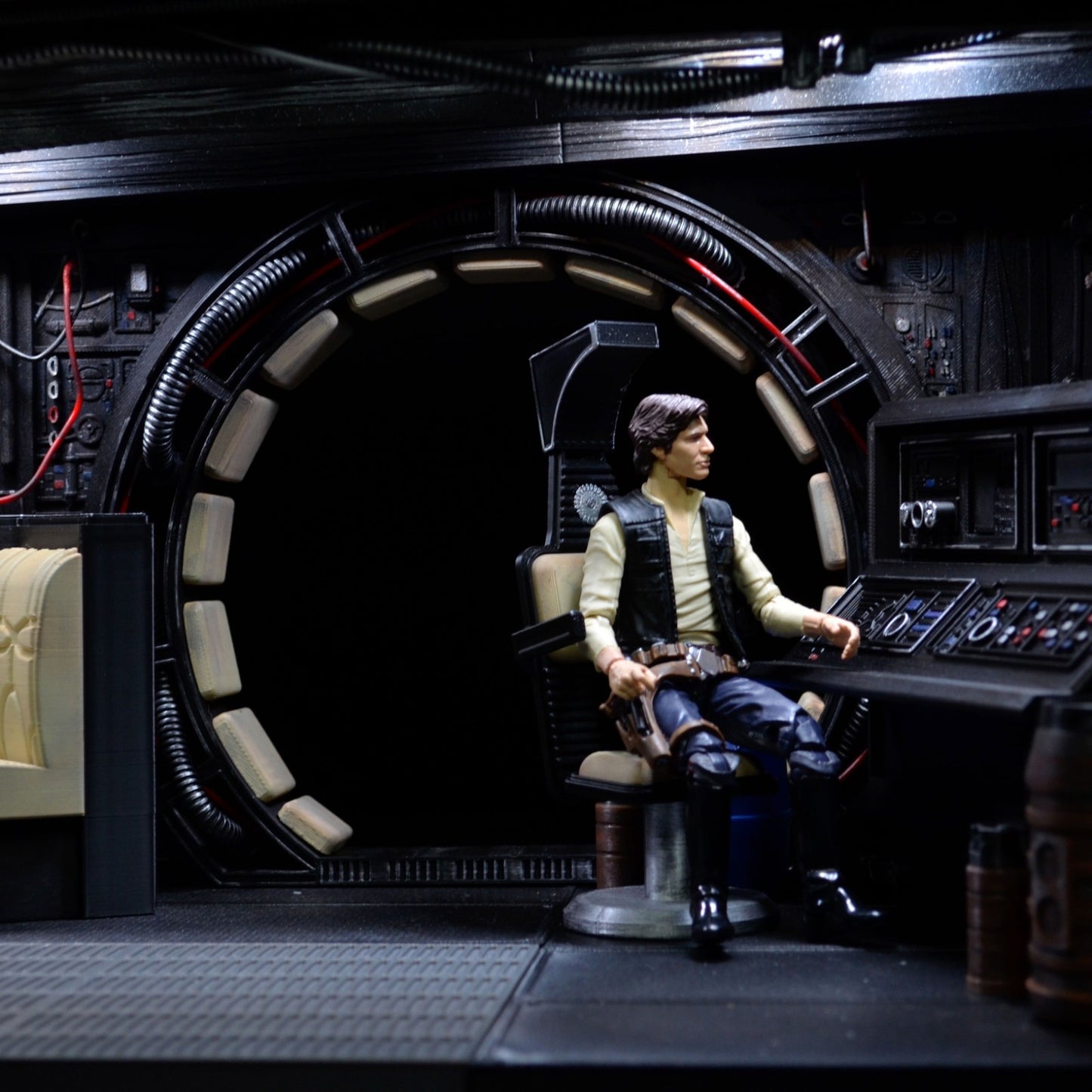 Star Wars 3D Printed Millennium Falcon Interior Diorama for 6" figures