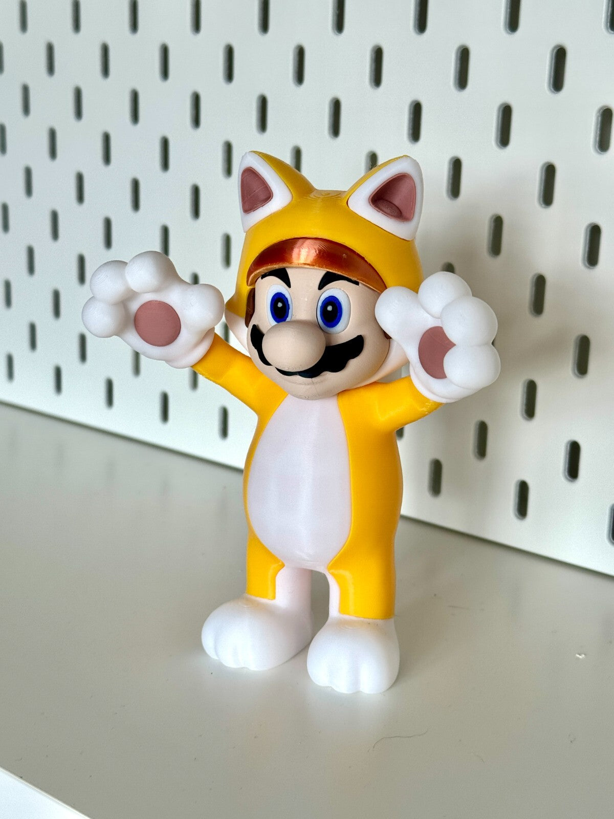 Cat Mario Figure, Nintendo Switch 2. 3D Printed Model 15.5cm