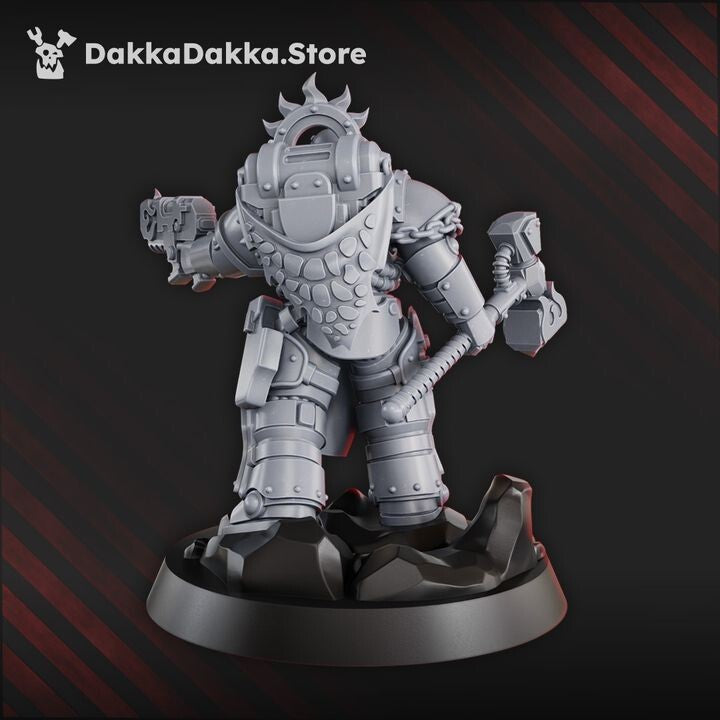 Leutenant Argus Sauros 3 From Dakka Dakka32mm Base Included