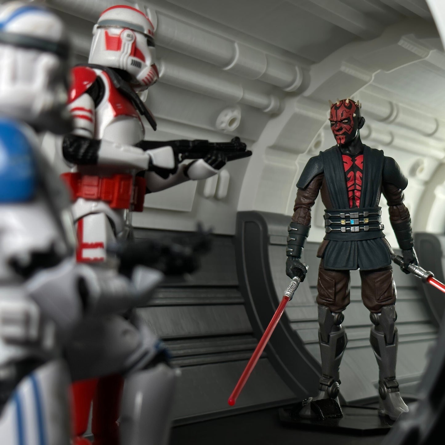 3D printed tunnel diorama for 1/12th Star Wars Black series figures
