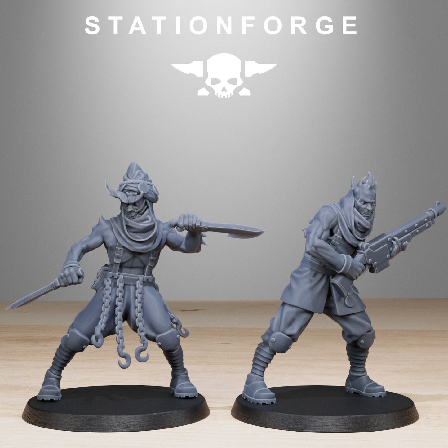 Corrupted Guard Lechers Miniatures - Station Forge Wargaming Figures