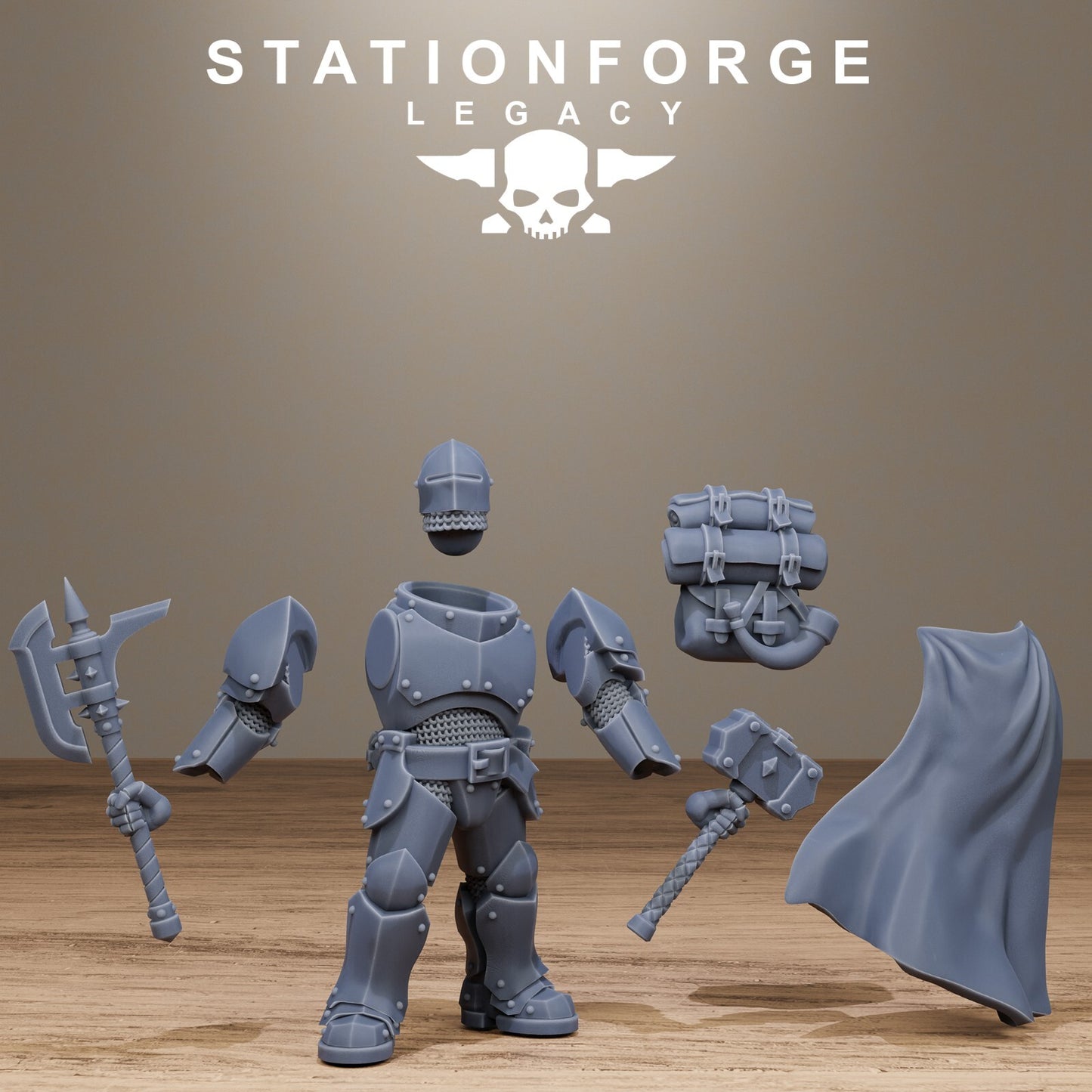 The Solaris Infantry from Station Forge Legacy, Fantasy 32mm Inc Bases