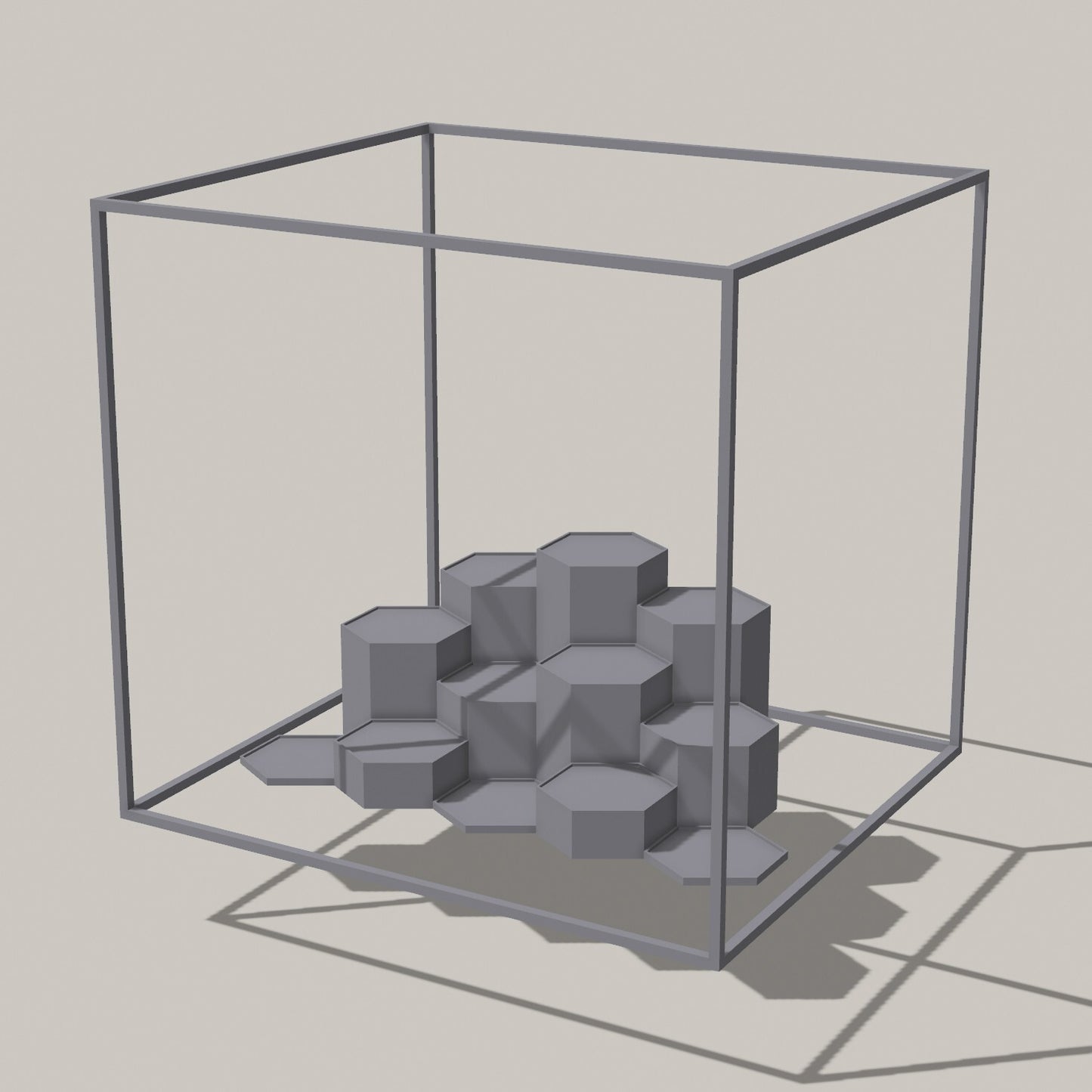 Star Wars 3D Printed Hexagon Display Stand system – 6"  black series Figures