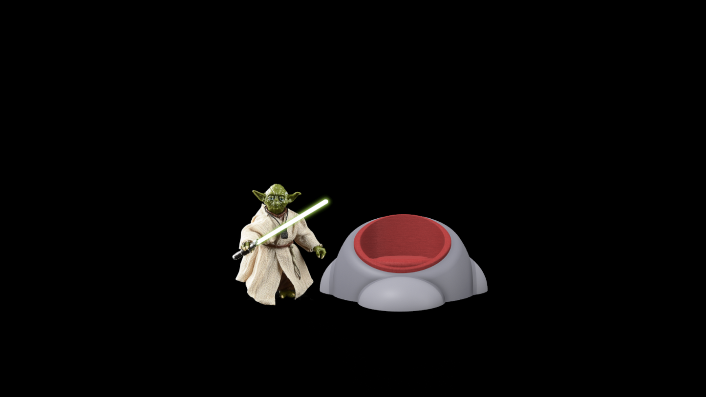 3D Printed Jedi Council Chairs for 3.75" Diorama