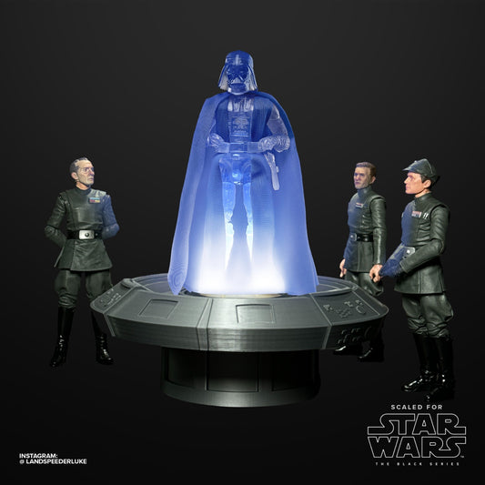 Star Wars 3D printed Black Series Holo table for Holocomm Collection Playset 6"