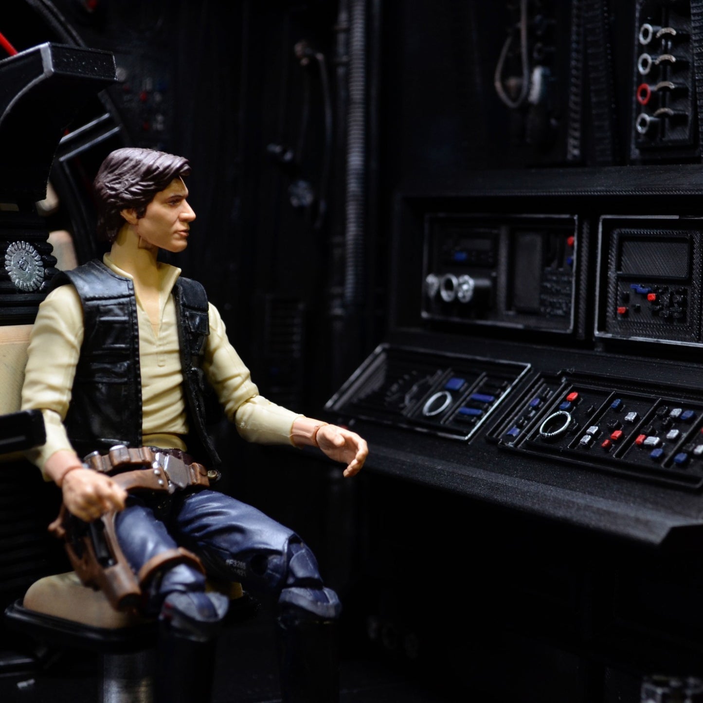 Star Wars 3D Printed Millennium Falcon Interior Diorama for 6" figures