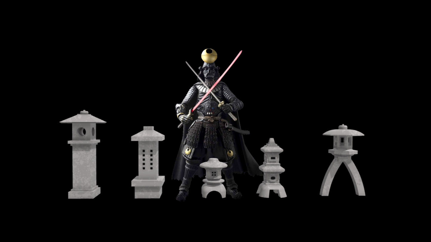 3D Printed Pagodas fro dioramas 3.75" & 6" Scale
