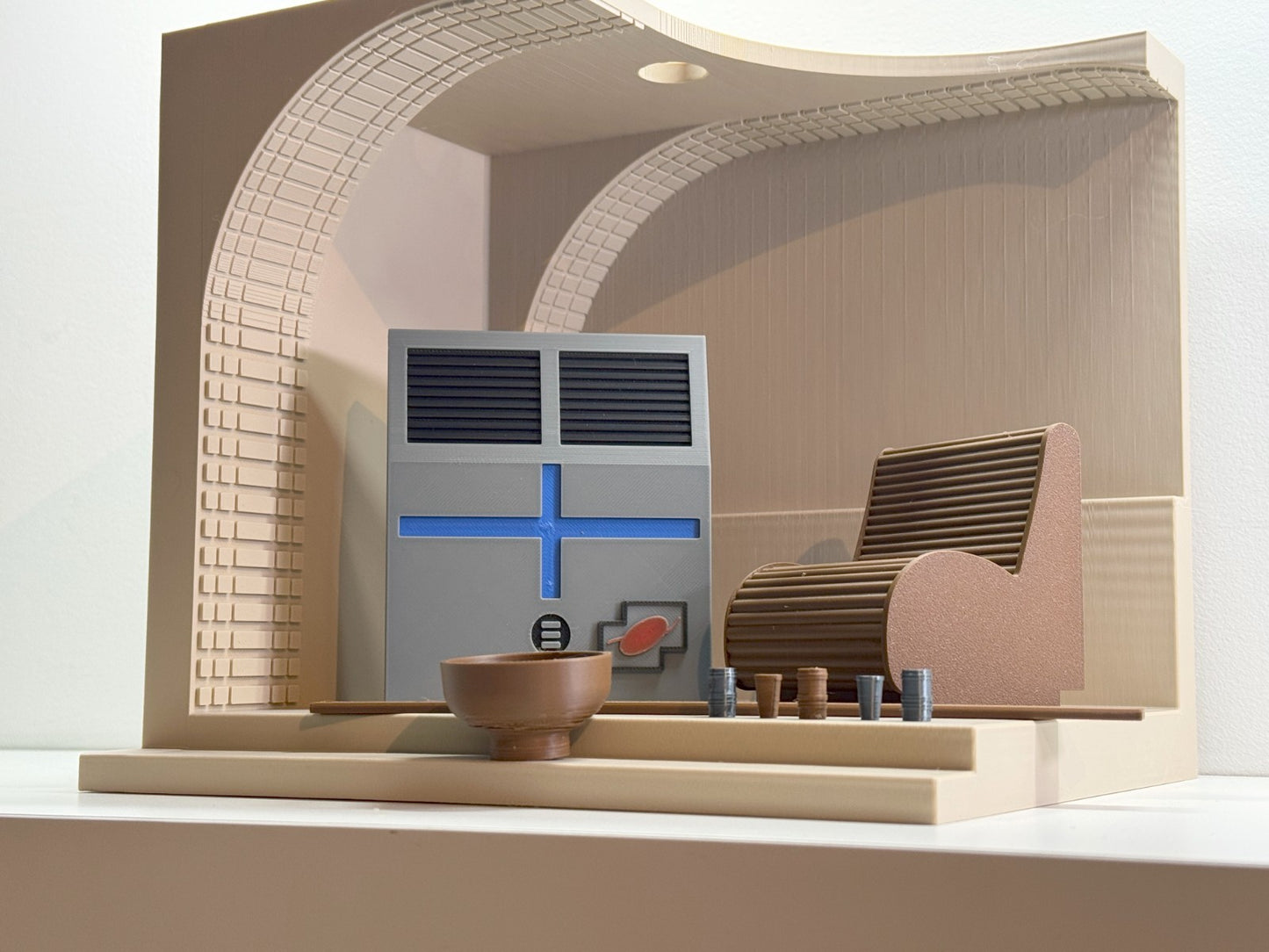 Star Wars 3D printed Mos Eisley Cantina entrance diorama for 6"