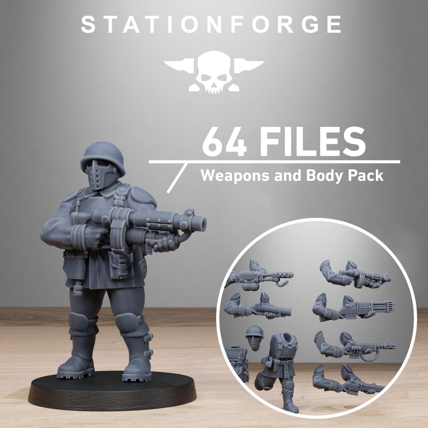 The FreeGuard Builder Kit from Station Forge 32mm. FREE BASES AND POST