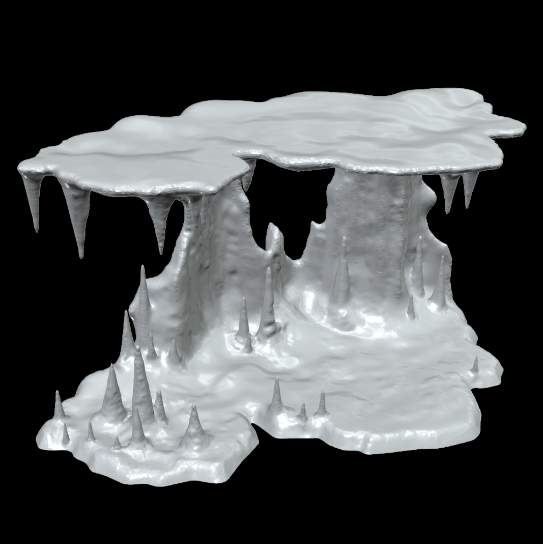 Star Wars 3D Printed Wampa cave diorama for 3.75" and 6" figures