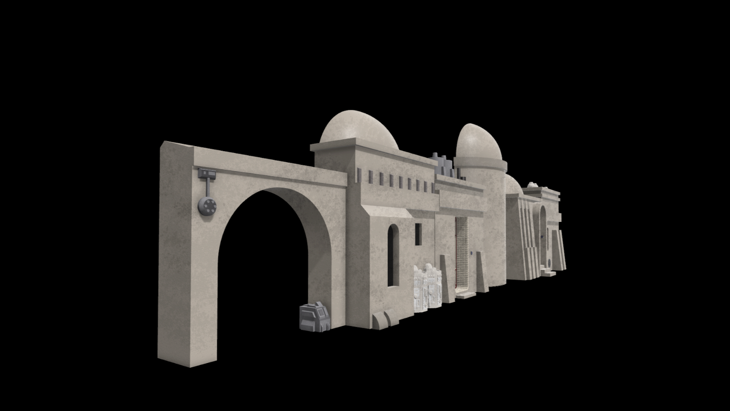 Star Wars 3d Printed  Modular Tatooine Shelf Diorama fro 3.75" Figures