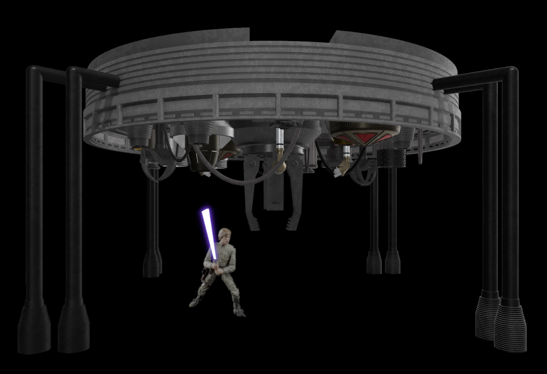 Carbon Freezing Chamber Diorama (Canopy only) for 3.75" (1:18) Star Wars Figure